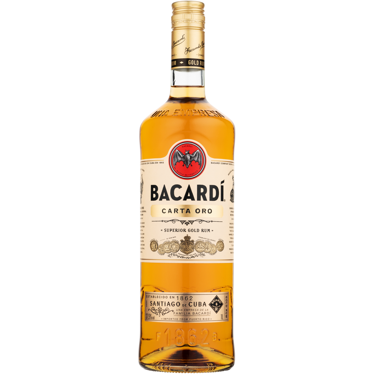 BACARDÍ Carta Oro 37,5 % 1 l