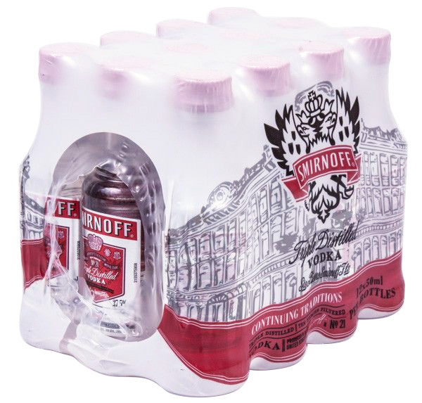 Smirnoff Red 37,5 % 12 x 10 x 50 ml