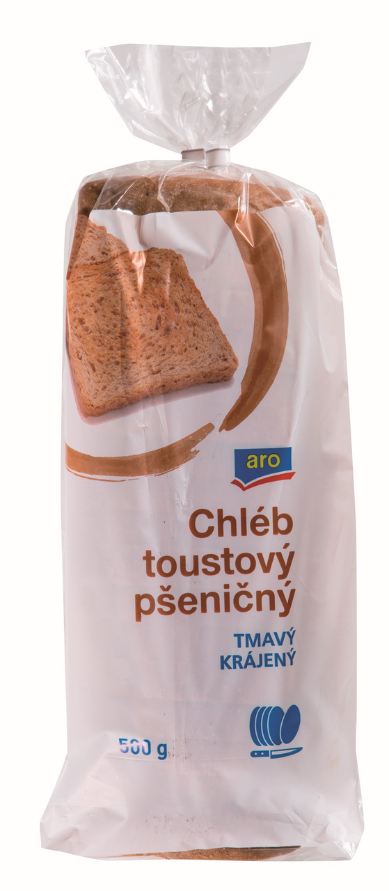 aro Chléb toastový tmavý 500 g