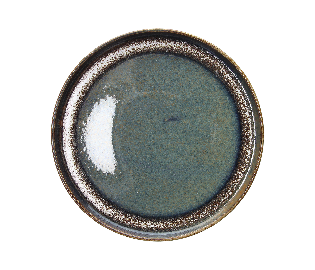 Tognana Edge Blue Brown Talíř mělký zvýšený okraj 27 cm porcelán 1 ks