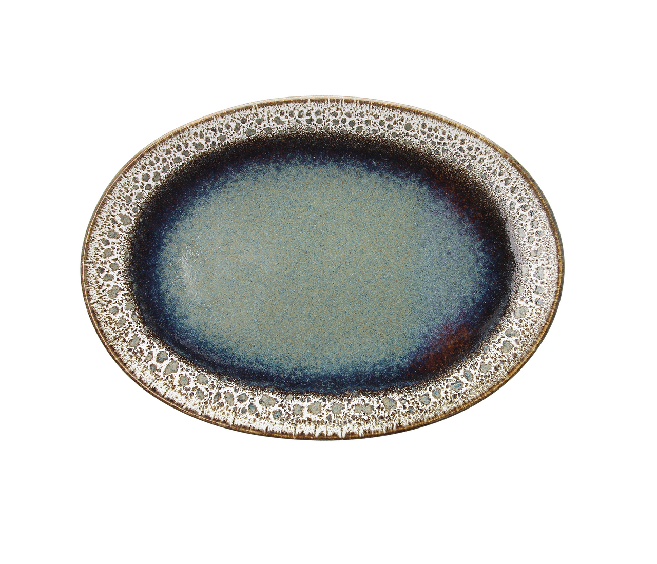 Tognana Blue&Brown Podnos oválný 30 cm porcelán 1 ks