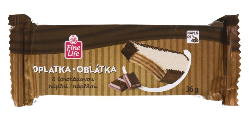 Fine Life Oplatka čokoládová 45 x 36 g
