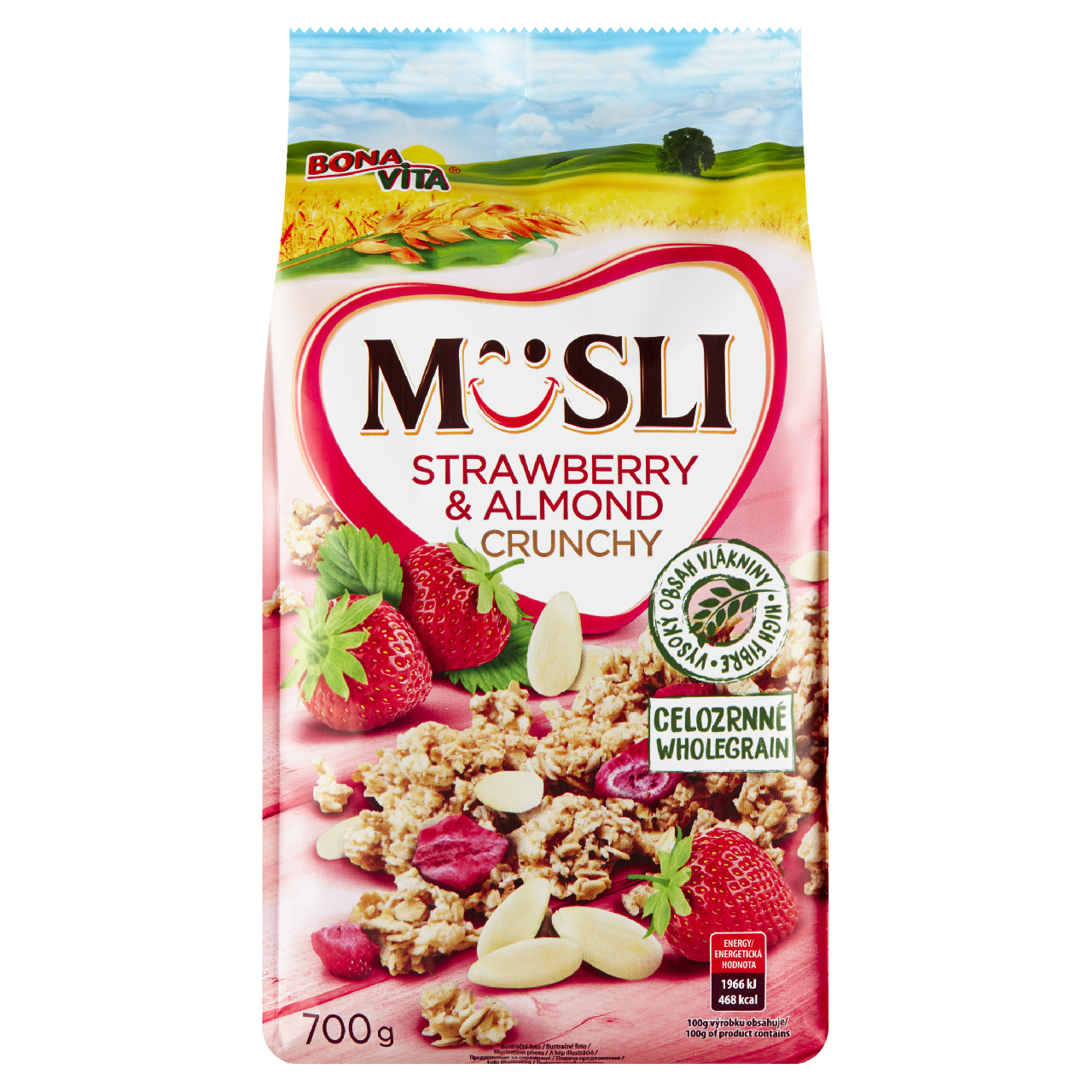 BONAVITA Müsli jahoda/ mandle 700 g