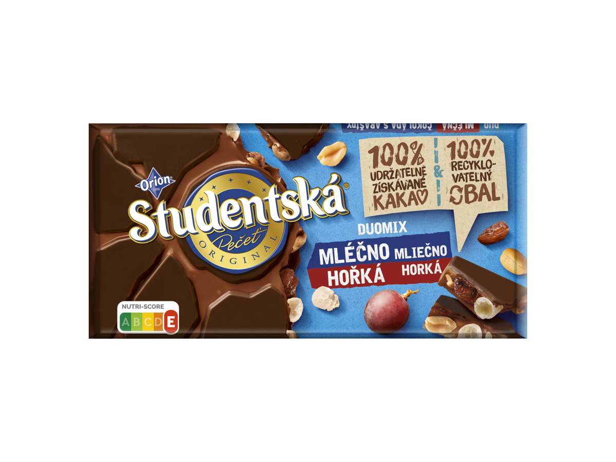 Orion Studentská pečeť mléčná a hořká čokoláda 16 x 170 g