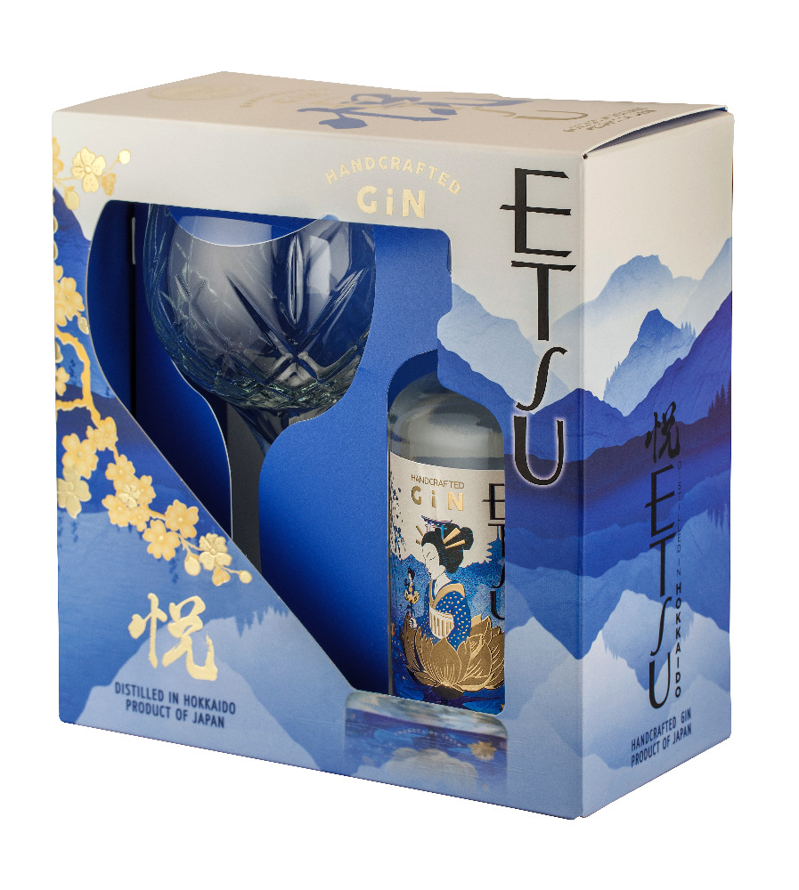 Etsu Japan gin 43 % 700 ml + sklenice