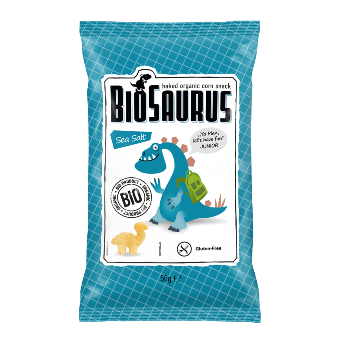 Biosaurus Junior Křupky s mořskou solí 12 x 50 g