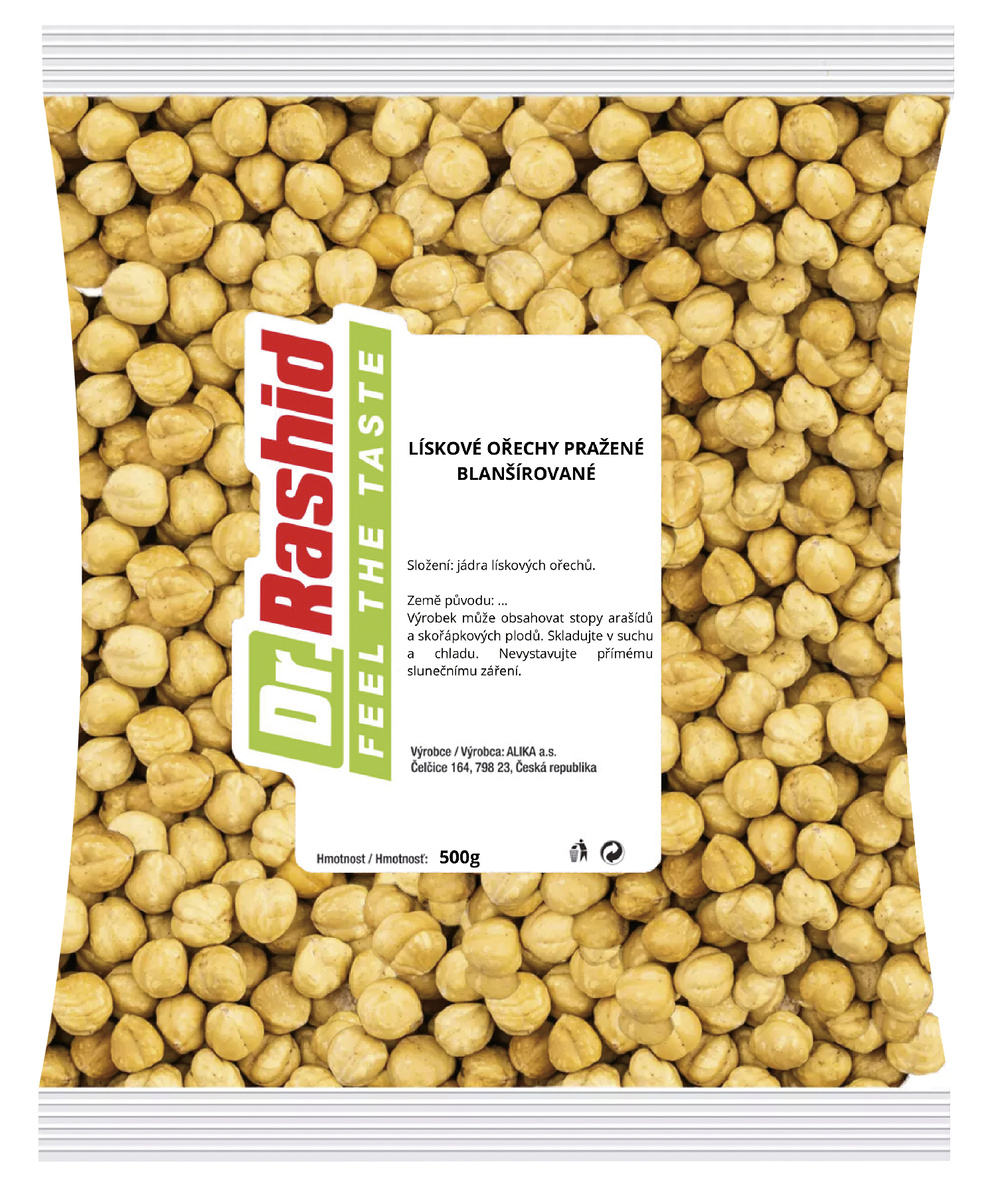 DR. RASHID Lísková jádra blanšírovaná 500 g