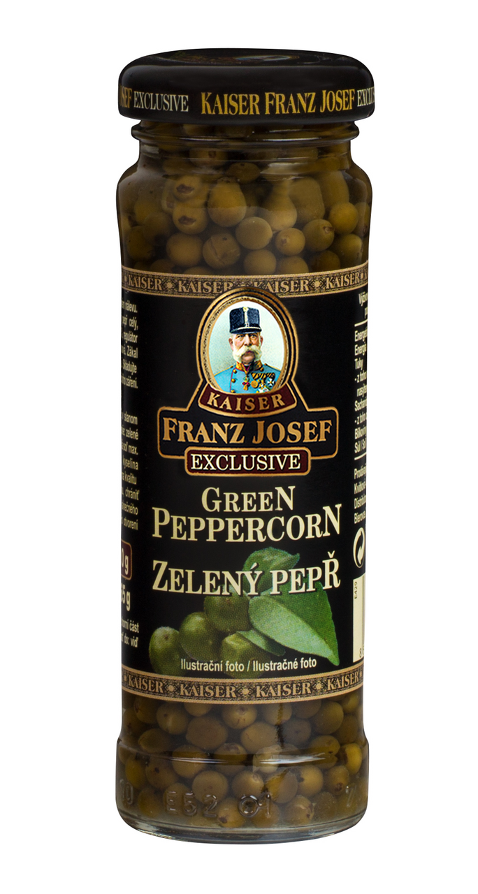 FRANZ JOSEF KAISER Pepř zelený ve slaném nálevu 110 g