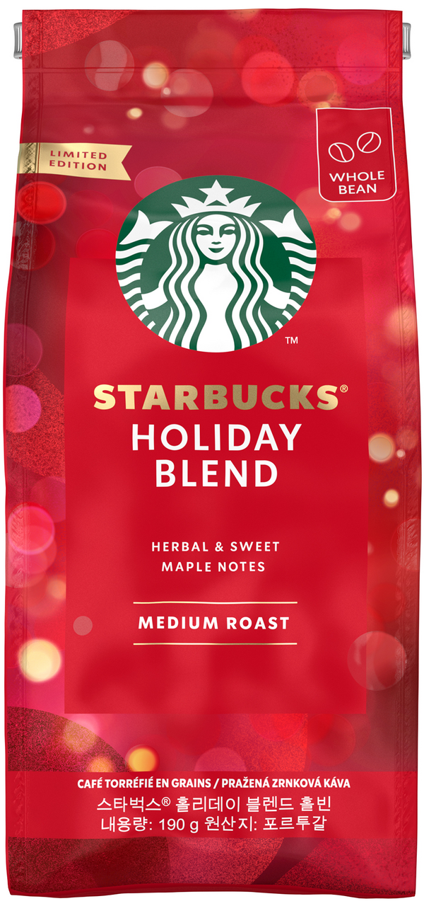 STARBUCKS Holiday Blend káva zrno 190 g