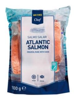 METRO Chef Losos s kůží porce SK mraž. 10 x 150 g