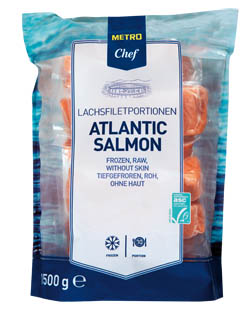 METRO Chef Losos bez kůže porce mraž. 10 x 150 g