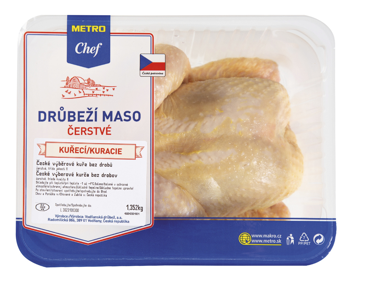 METRO Chef České výběrové kuře ochranná atmos. chlaz. 1 kg