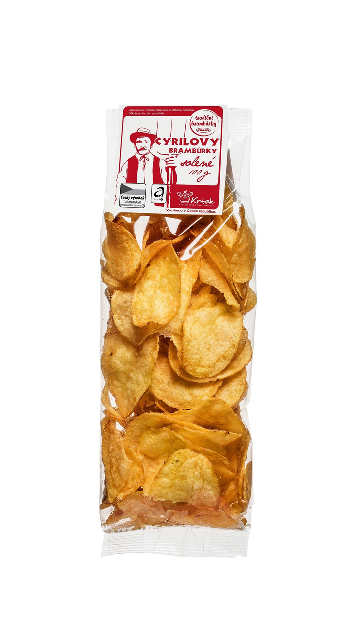 Cyrilovy brambůrky solené 18 x 100 g