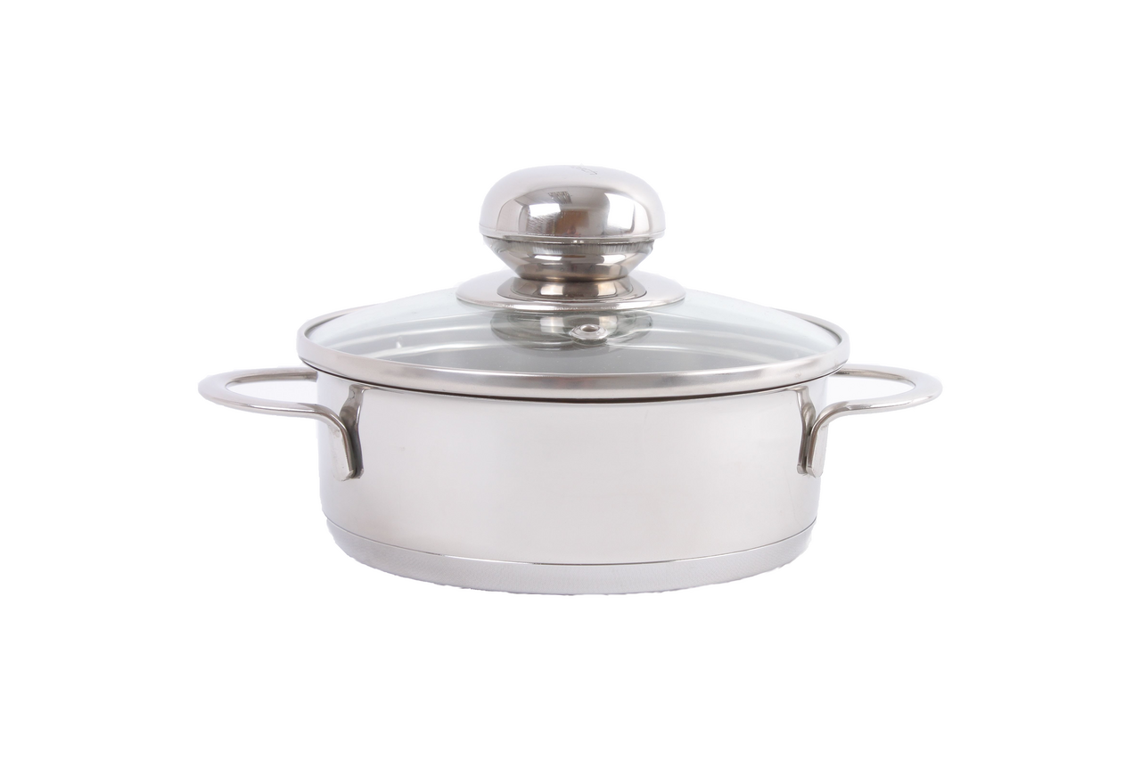 aro Hrnec + poklice 14 cm/ 0,77 L nerez indukce 1 ks