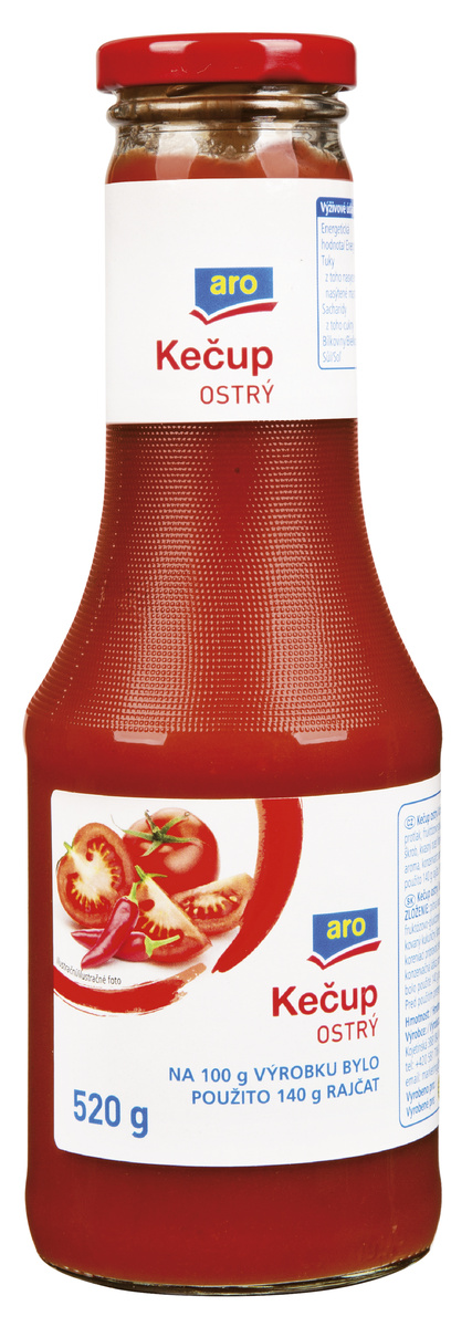 aro Kečup ostrý 6 x 520 g