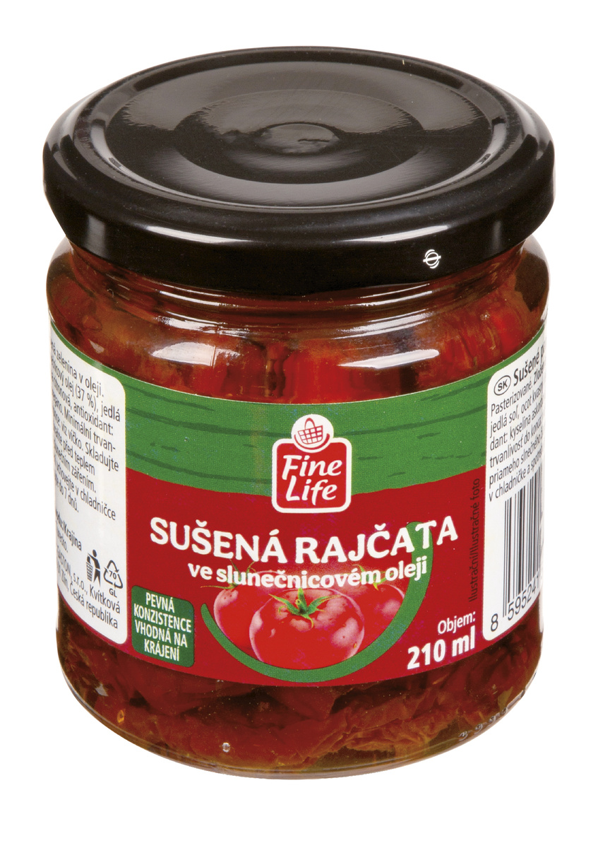 Fine Life Rajčata sušená půlky 190 g