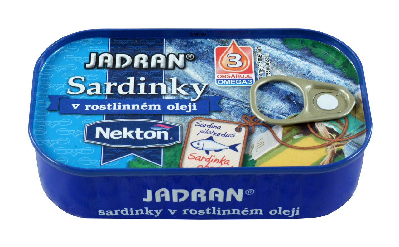 NEKTON Sardinky v rostlinném oleji 125 g