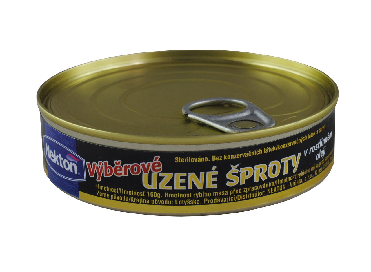 NEKTON Šproty uzené výběrové 160g