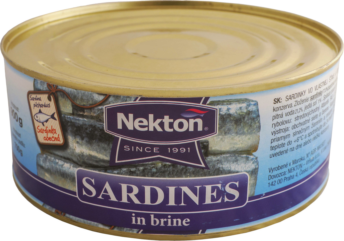 NEKTON Sardinky ve vlastní šťávě 900 g