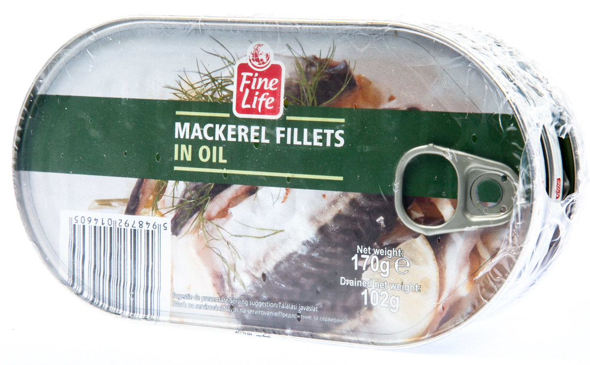 Fine Life Makrela v rostlinném oleji 170 g