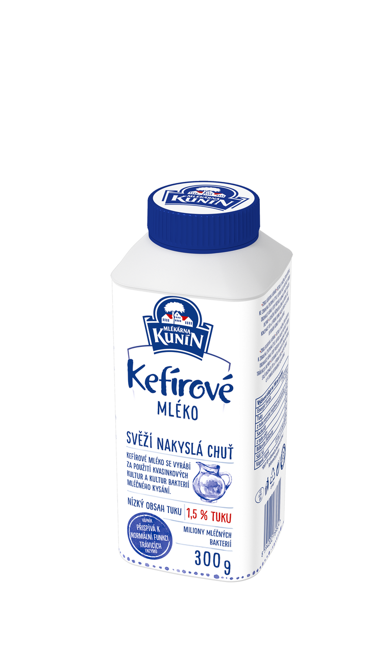 MLÉKÁRNA KUNÍN Mléko kefírové chlaz. 300 g