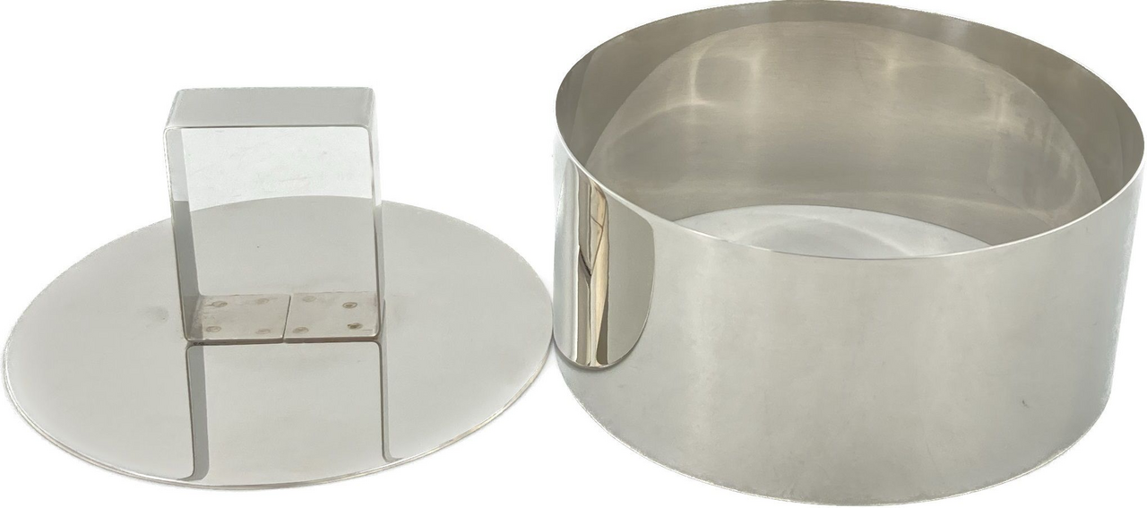 METRO PROFESSIONAL Sada 7dílná kroužek + stlačovadlo tvarovací 10 cm nerez 1 ks