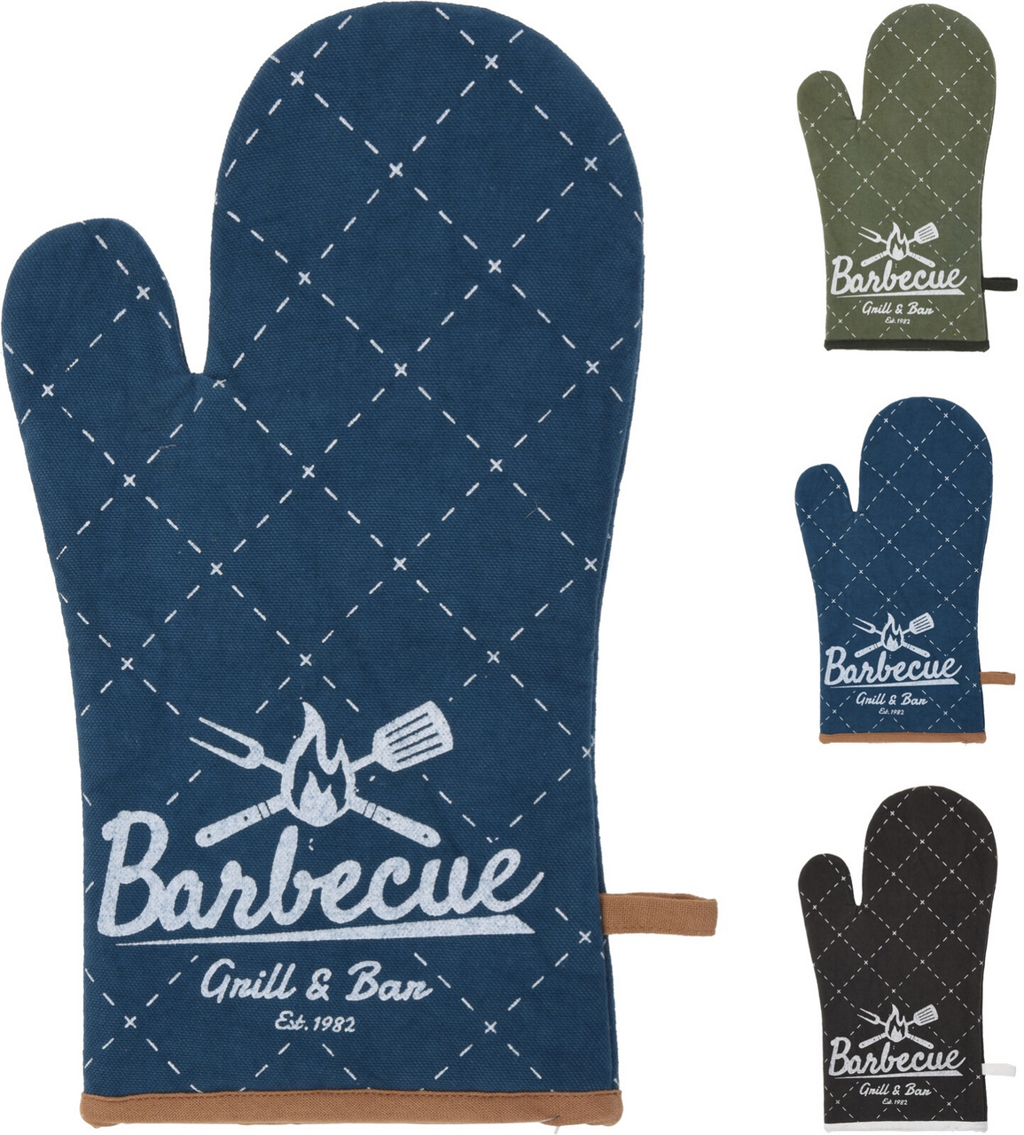 Chňapka BBQ látková 3ASS 1 ks