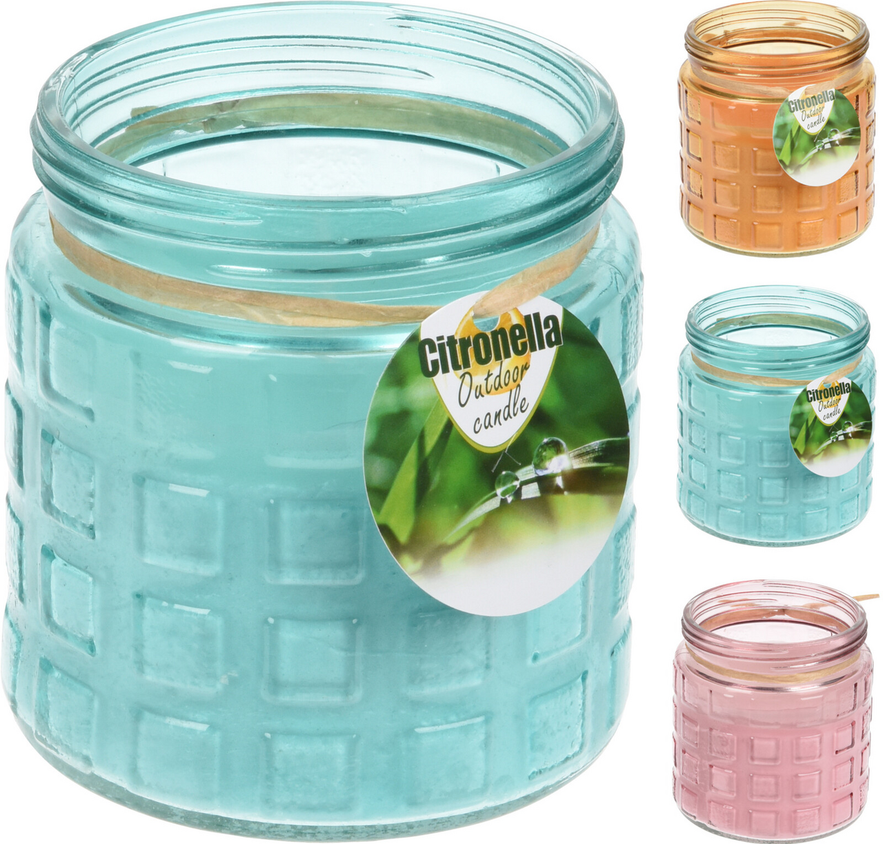 Citronella ve skle 115 x 120 mm 1 ks