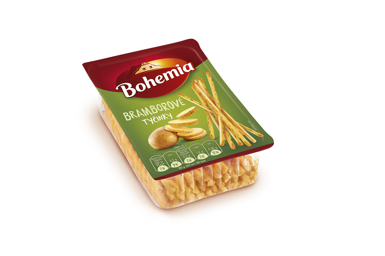 Bohemia  z pece Tyčinky bramborové 30 x 80 g