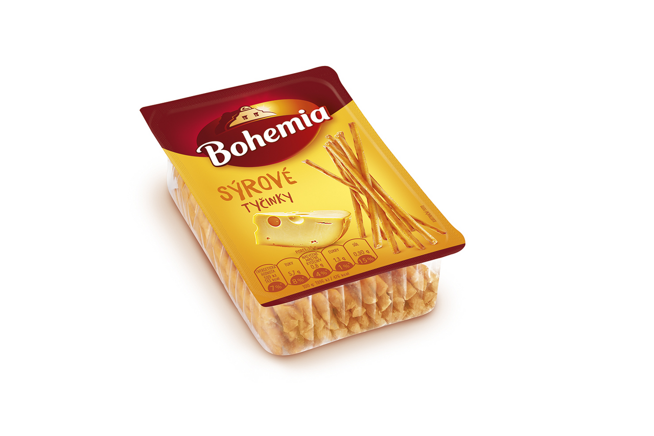 Bohemia z pece Tyčinky sýrové 30 x 80 g