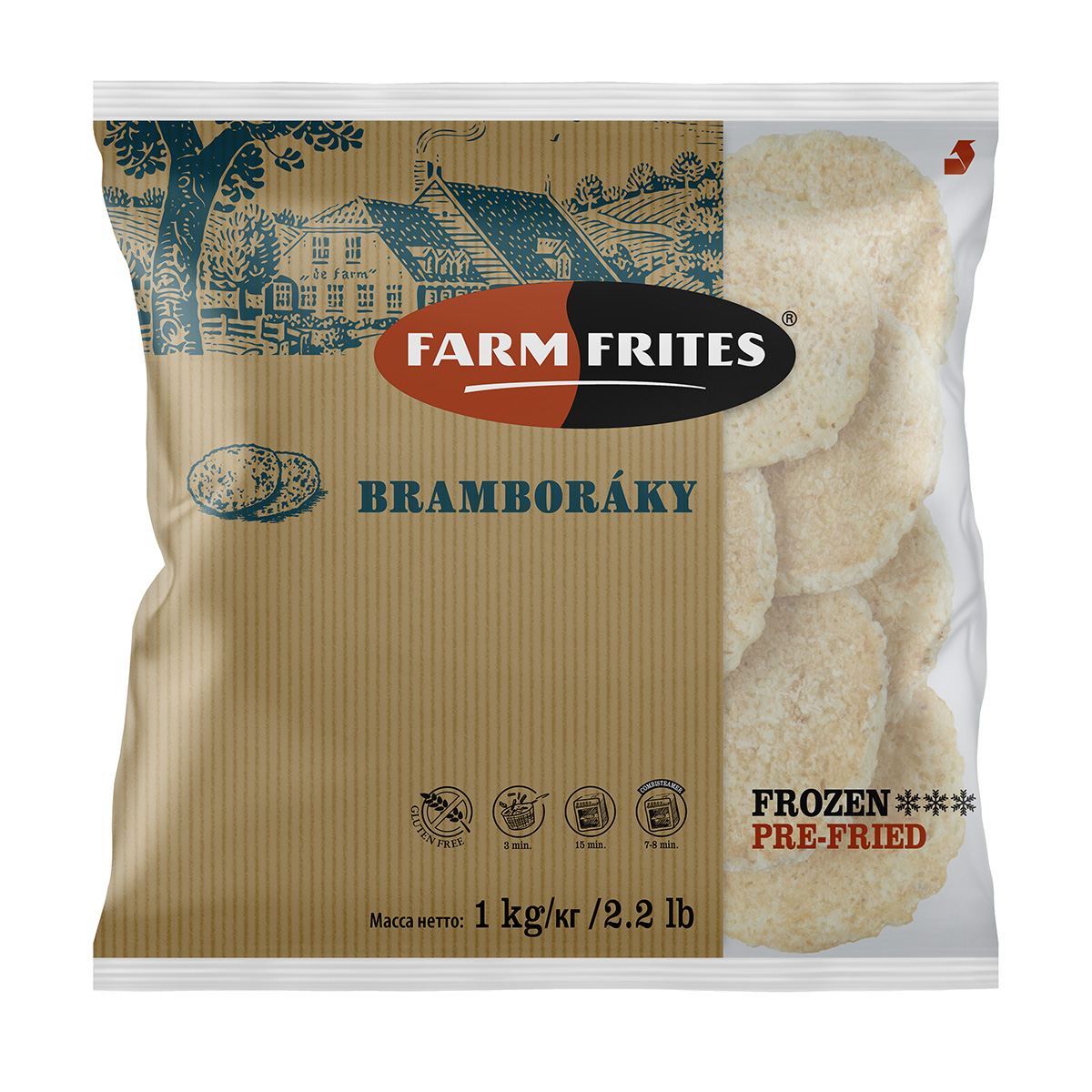 Farmf Bramborák tradiční mraž. 10 x 1 kg