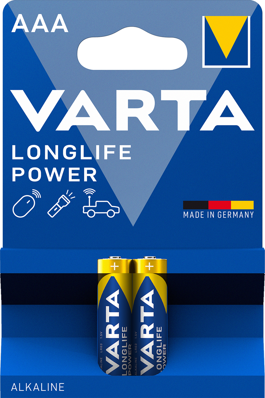 VARTA Baterie Longlife Power AAA LR3 mikrotužkové 2 ks