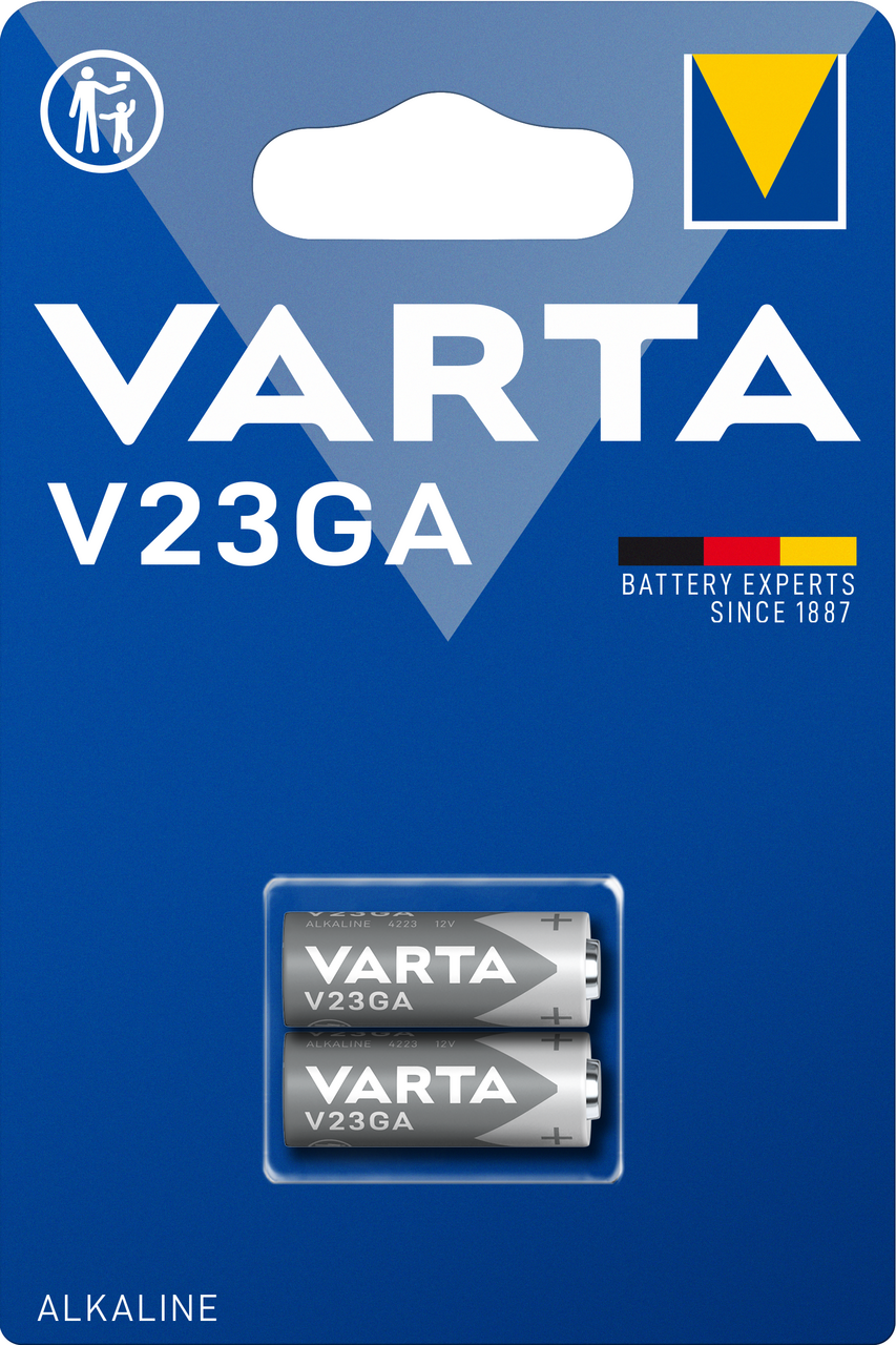 VARTA Baterie V23GA, LRV 08, elektronická, knoflíková, alkalická 2 ks