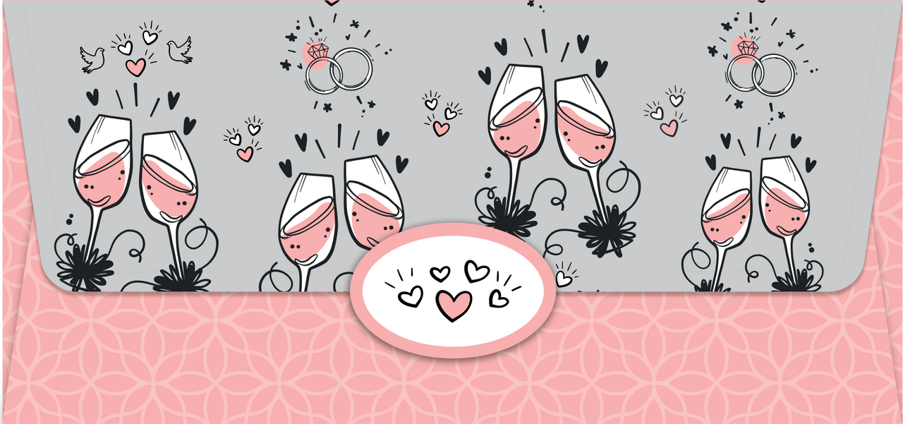 Flexio Obálka na peníze - svatba 1 ks