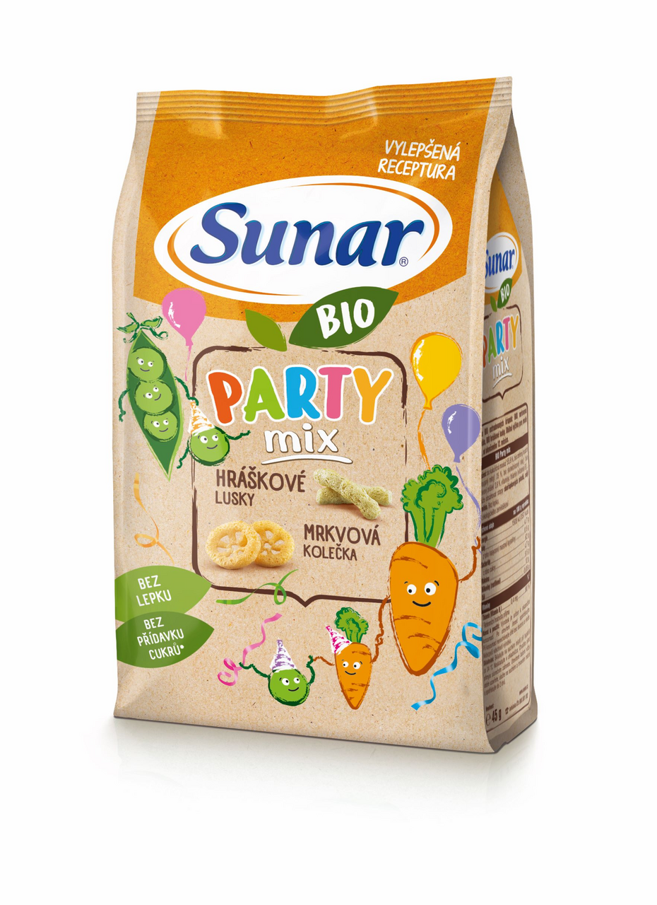 Sunar Křupky mix BIO 12 x (12 x 45 g)