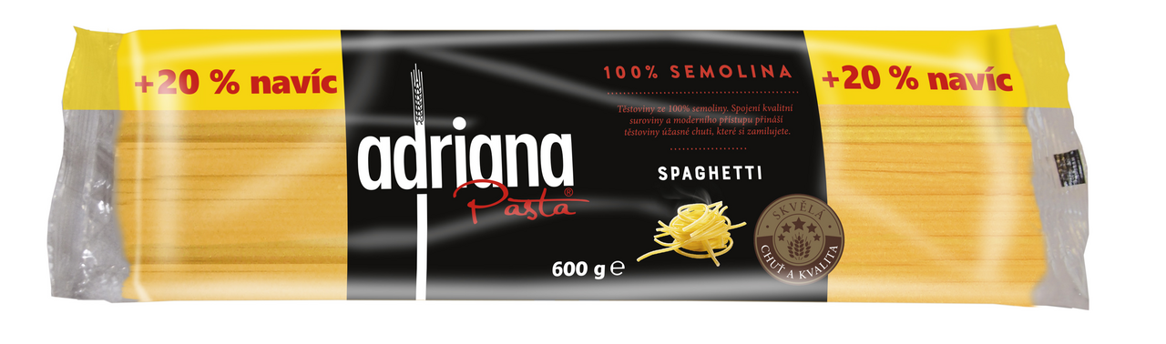 adriana Těstoviny špagety semolinové 600 g