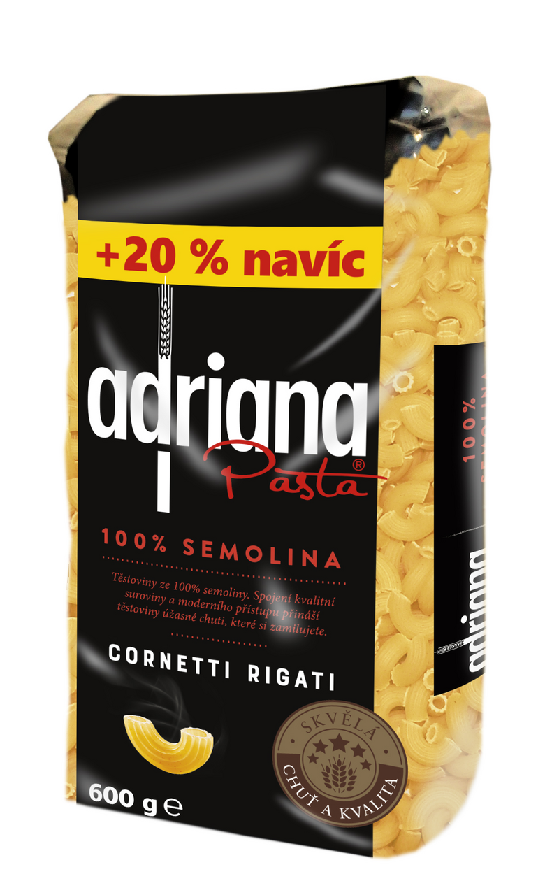 adriana Těstoviny kolínka střední semolinové 600 g