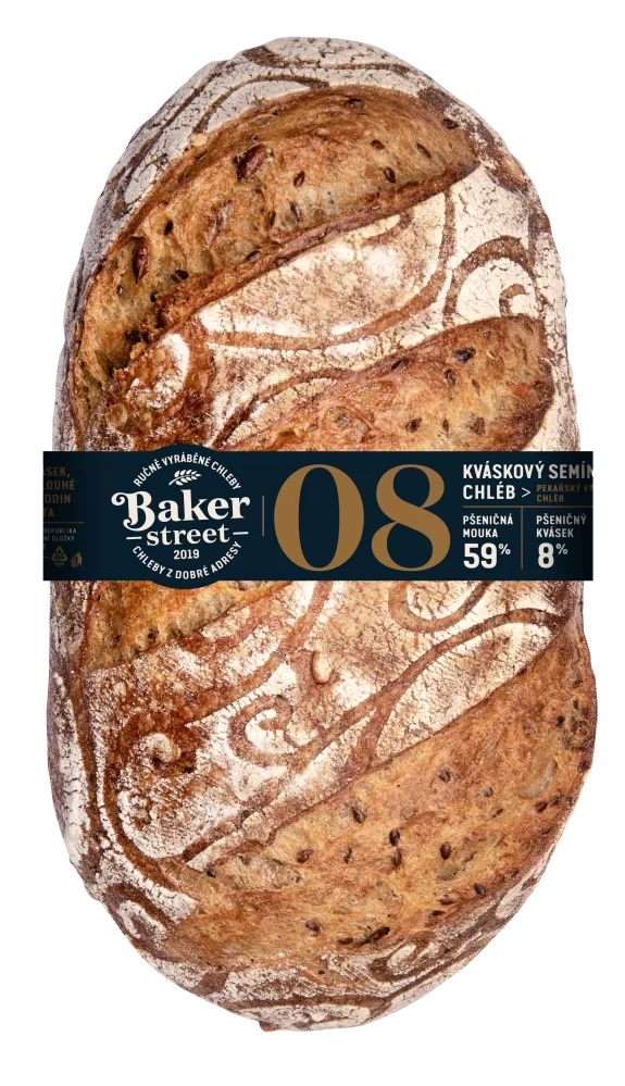 BAKER STREET Chléb kváskový se semínky 750 g