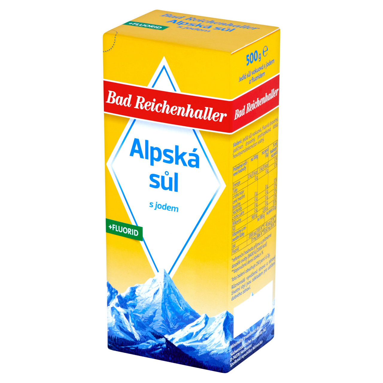 ALPSKÁ SŮL jod + fluor 500 g