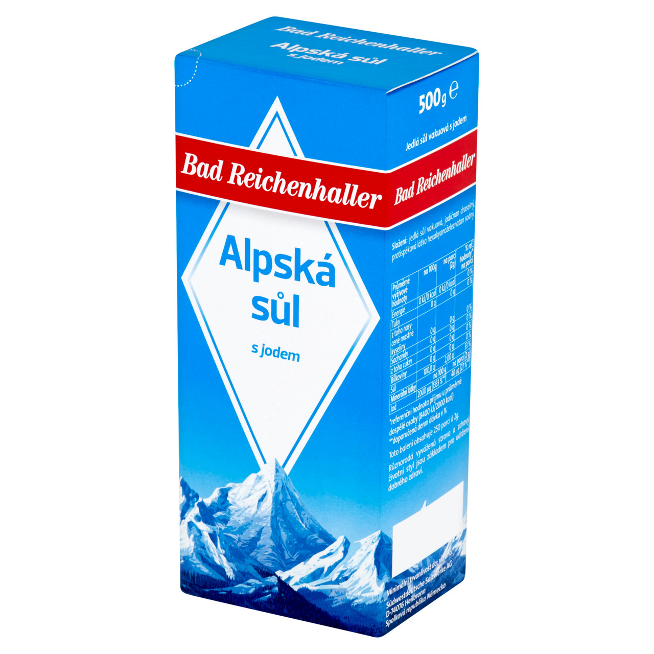 ALPSKÁ SŮL s jodem 500 g
