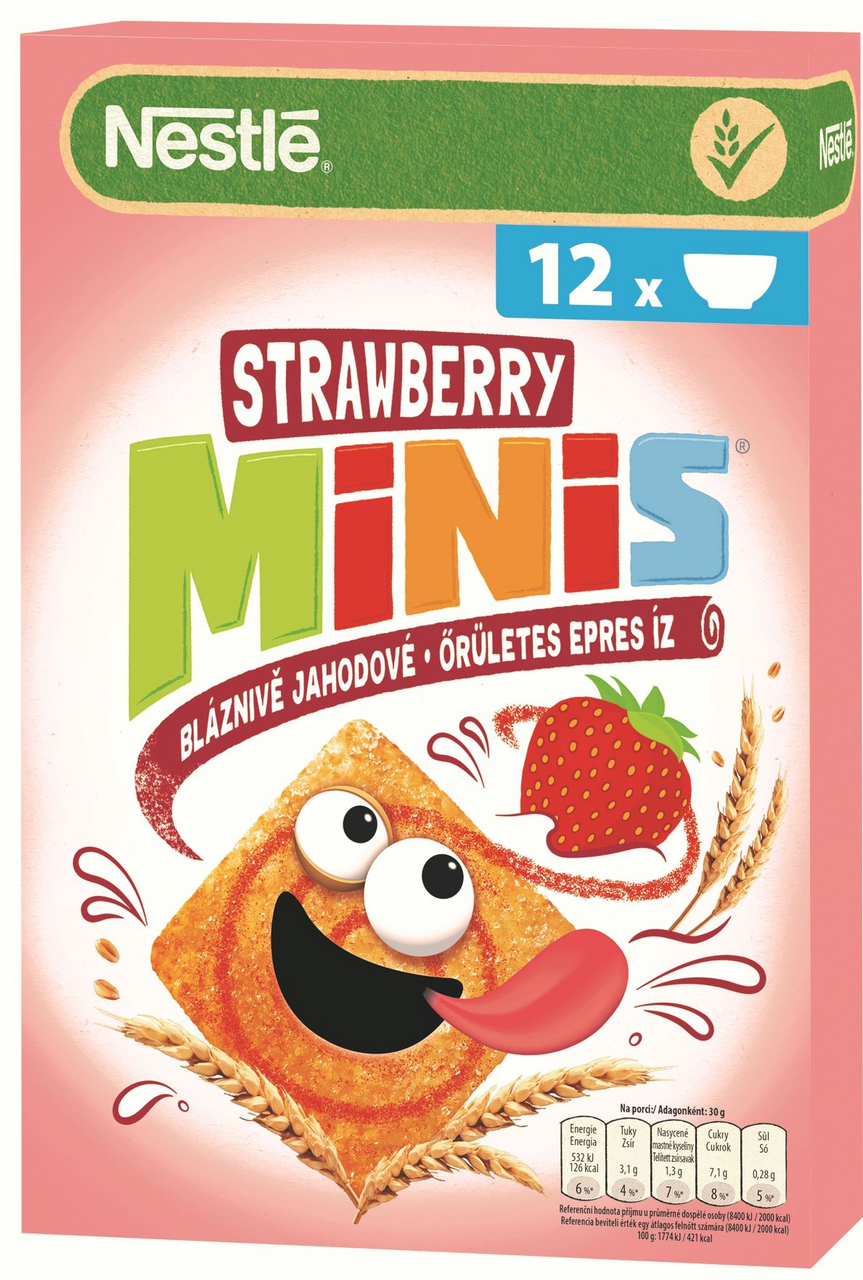 Nestlé Cini Minis Strawberry/ jahoda cereálie 375 g