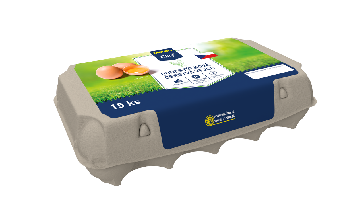 METRO Chef Vejce z podestýlky vel. M CZ chlaz. 15 ks
