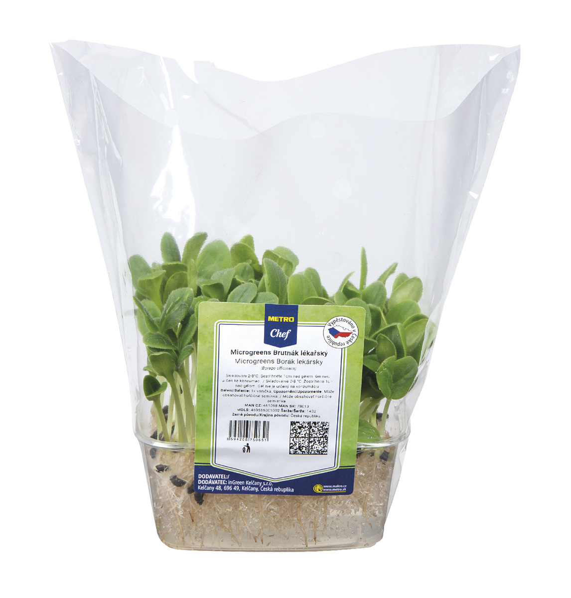 METRO Chef Microgreens Zel. - Brutnák lékařský čerstvý 1 ks