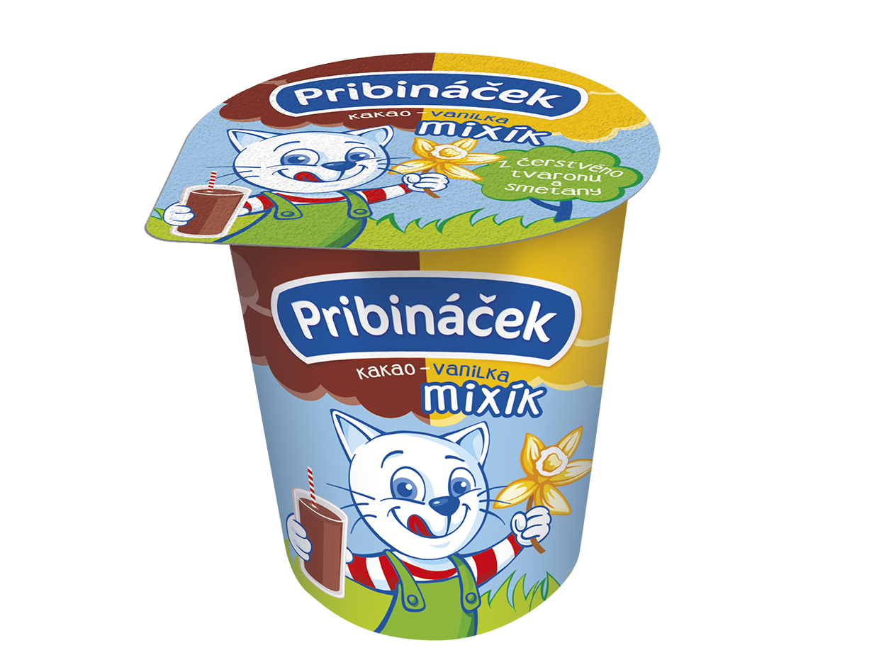 Pribináček dezert vanilka-kakao chlaz. 12 x 70 g