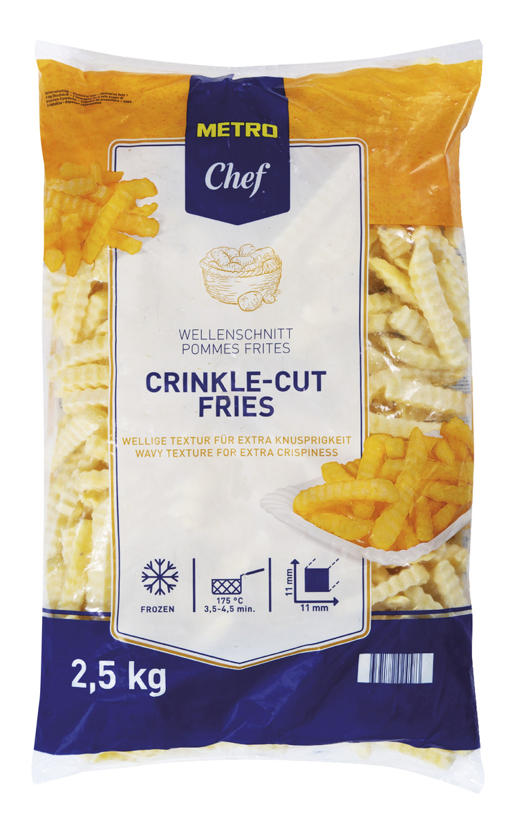 METRO Chef Hranolky vlnky mraž. 2,5 kg