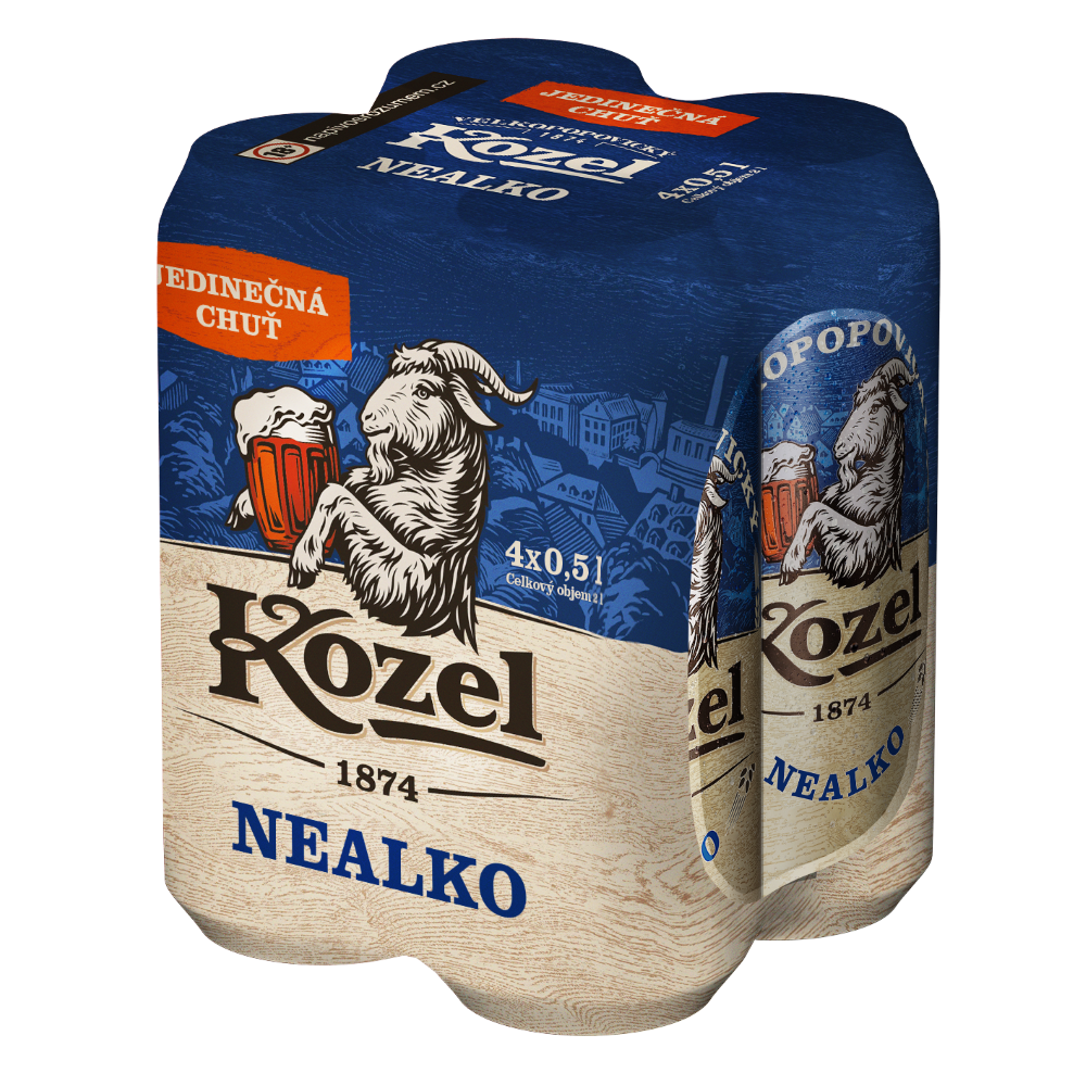 VELKOPOPOVICKÝ Kozel Pivo nealkoholické 24 x 500 ml plech