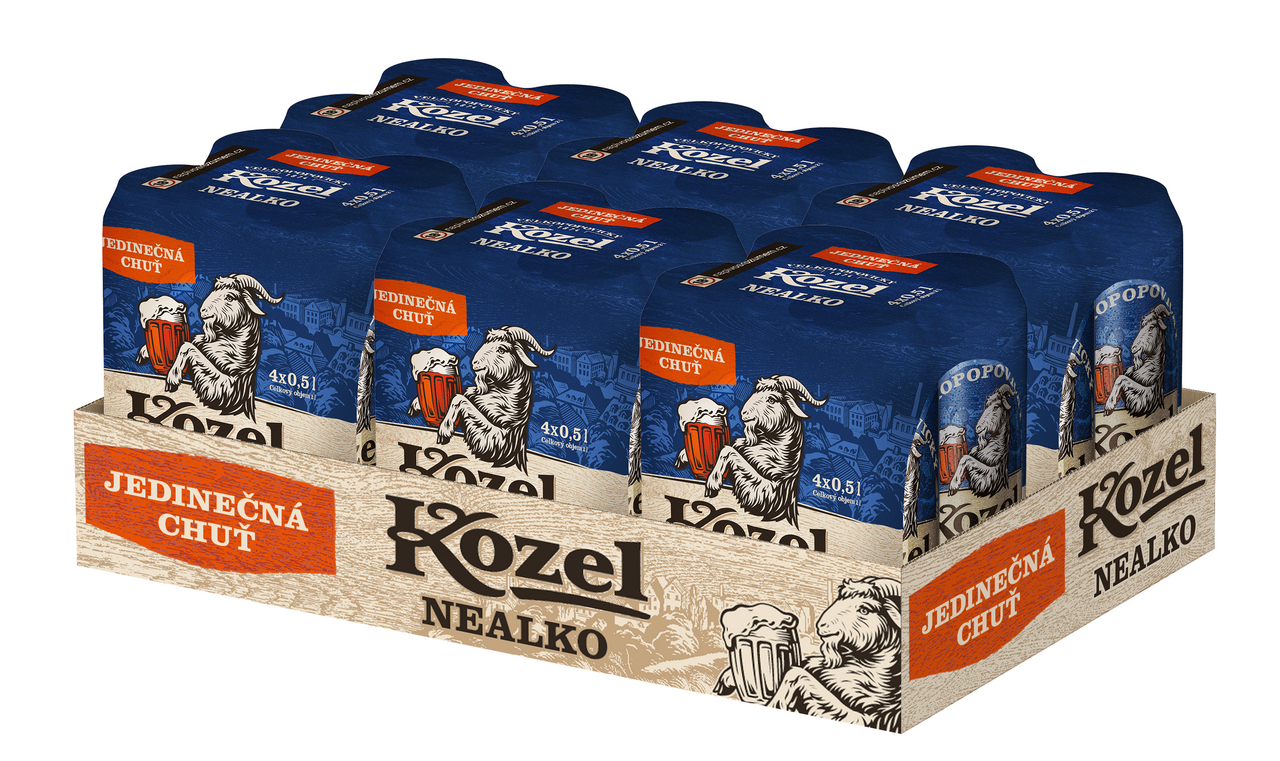 VELKOPOPOVICKÝ Kozel Pivo nealkoholické 24 x 500 ml plech