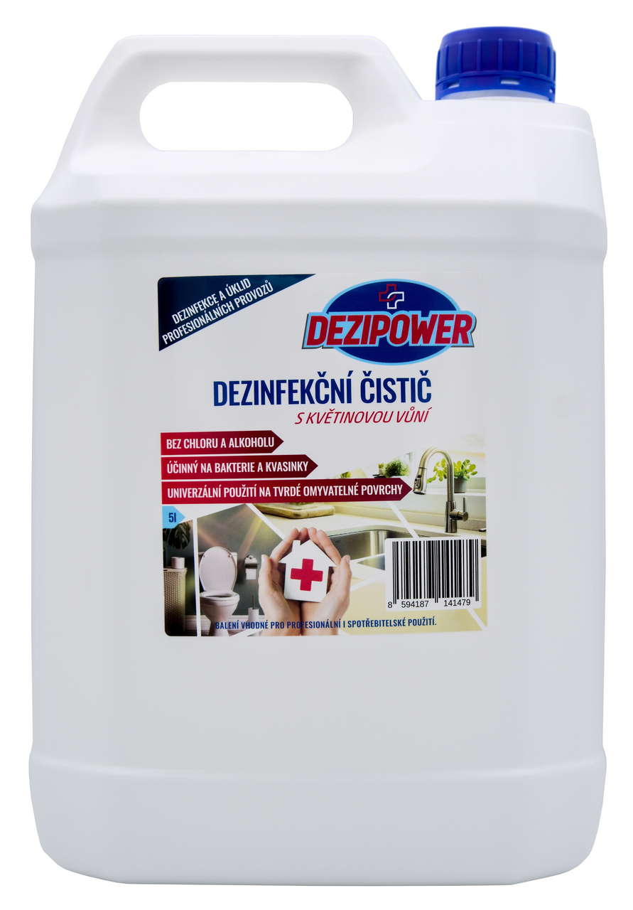 DEZIPOWER Dezinfekční čistič s květinovou vůní bez chlóru 5 l