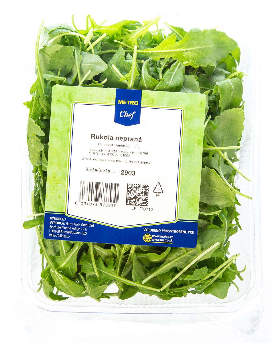 METRO Chef Rukola praná čerstvá 125 g vanička