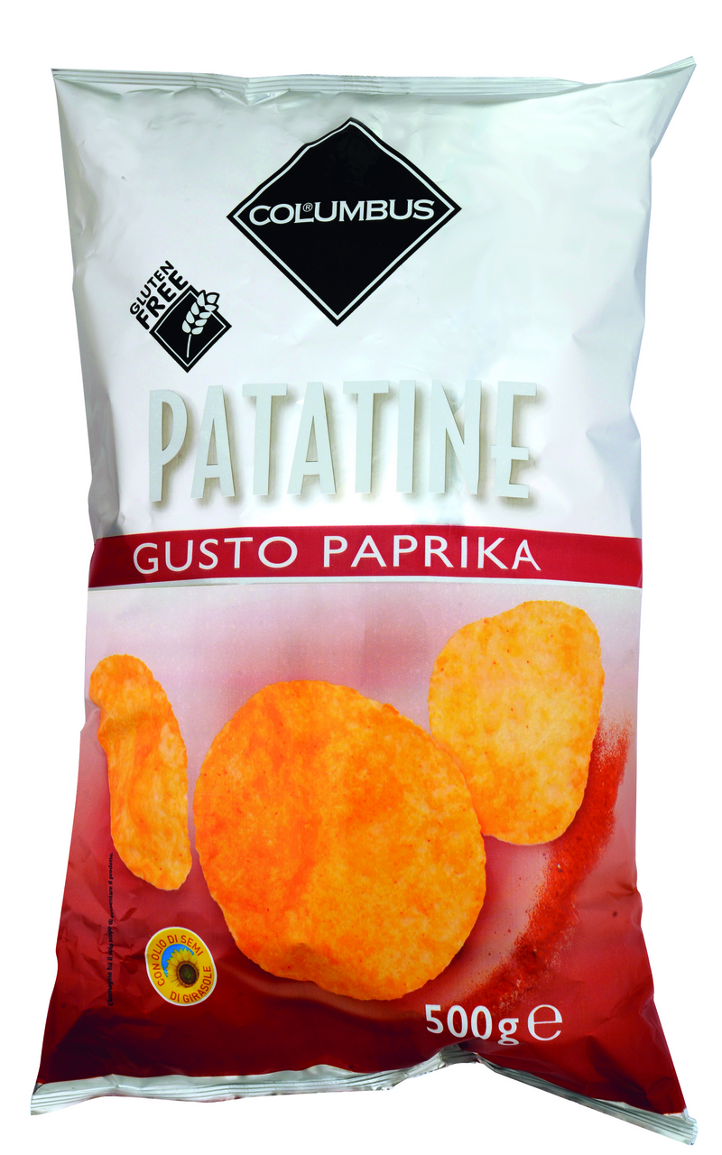 COLUMBUS Paprikové chipsy 500 g